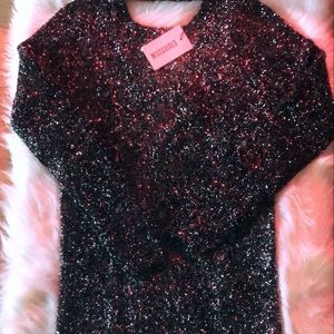 Black tinsel dress